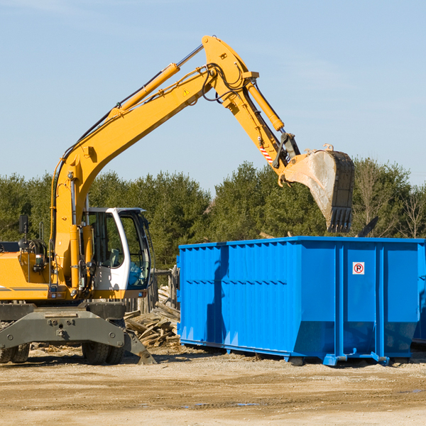 are there any restrictions on where a residential dumpster can be placed in Petersburg TN